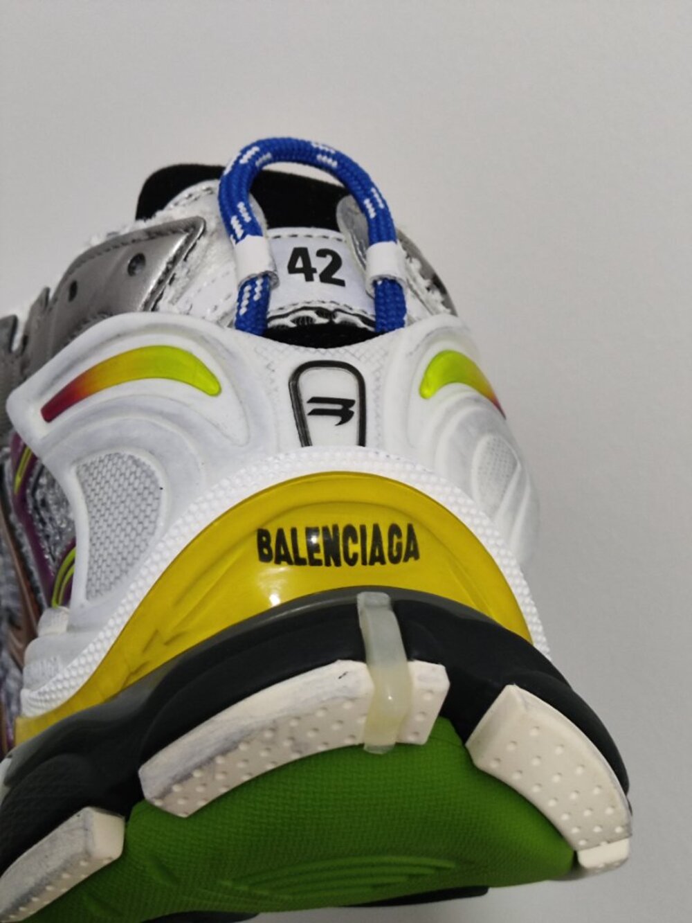 Balenciaga Runner Multicolor Mesh & Leather Sneakers - Picture 11 of 11